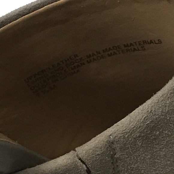 Banana Republic Rylee Suede Grey peep toe heels ankle strap Women’s shoes sz 7.5 - Picture 7 of 10